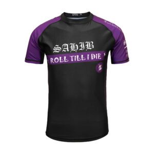 Sahib Roll Till I Die Purple Belt Ranked BJJ Rashguard Front View