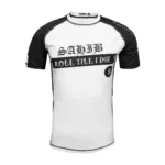 Sahib Roll Till I Die White Belt Ranked BJJ Rashguard Front View