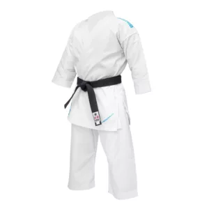 Blue Label Karate Gi embroidered shoulder logo by Sahib