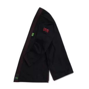 Sahib UAE Series V2 Black Kimono with Red Contrast – Side View