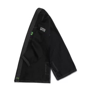 Sahib UAE Series V2 Black Kimono with White Contrast – Side View