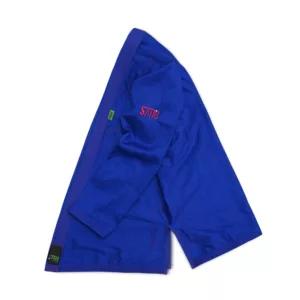 Sahib UAE Series V2 Blue Kimono with Red Contrast – Side View