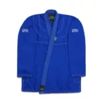 Sahib UAE Series V2 Blue Kimono with White Contrast – Front View